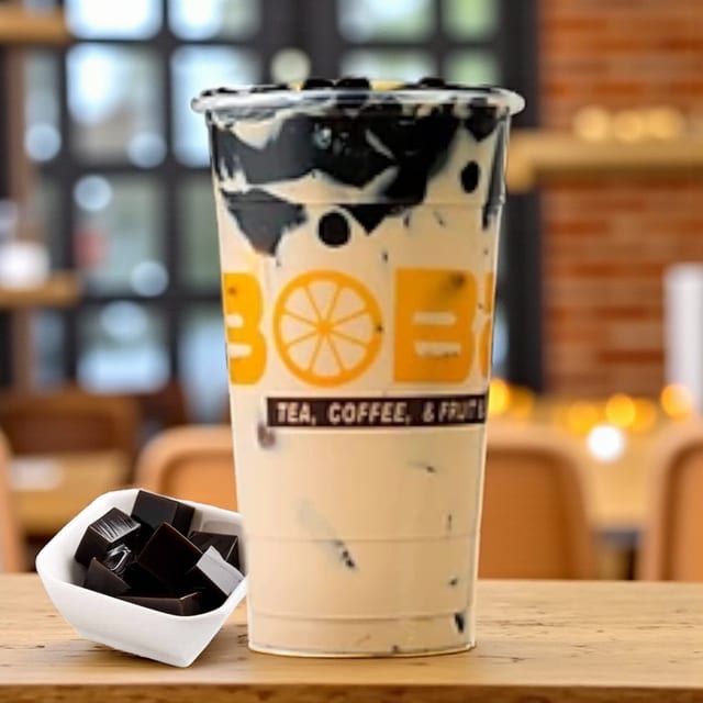 Grass Jelly Cream Tea.