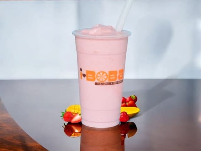 Strawberry Mango Smoothie.