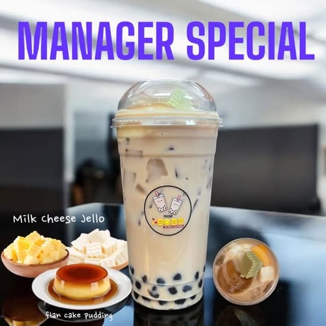 Full Topping Milk Tea.
